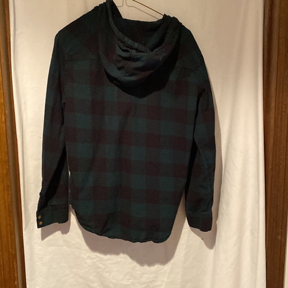 Ladies Hooded Flannel Shirt - Picture 4 of 4
